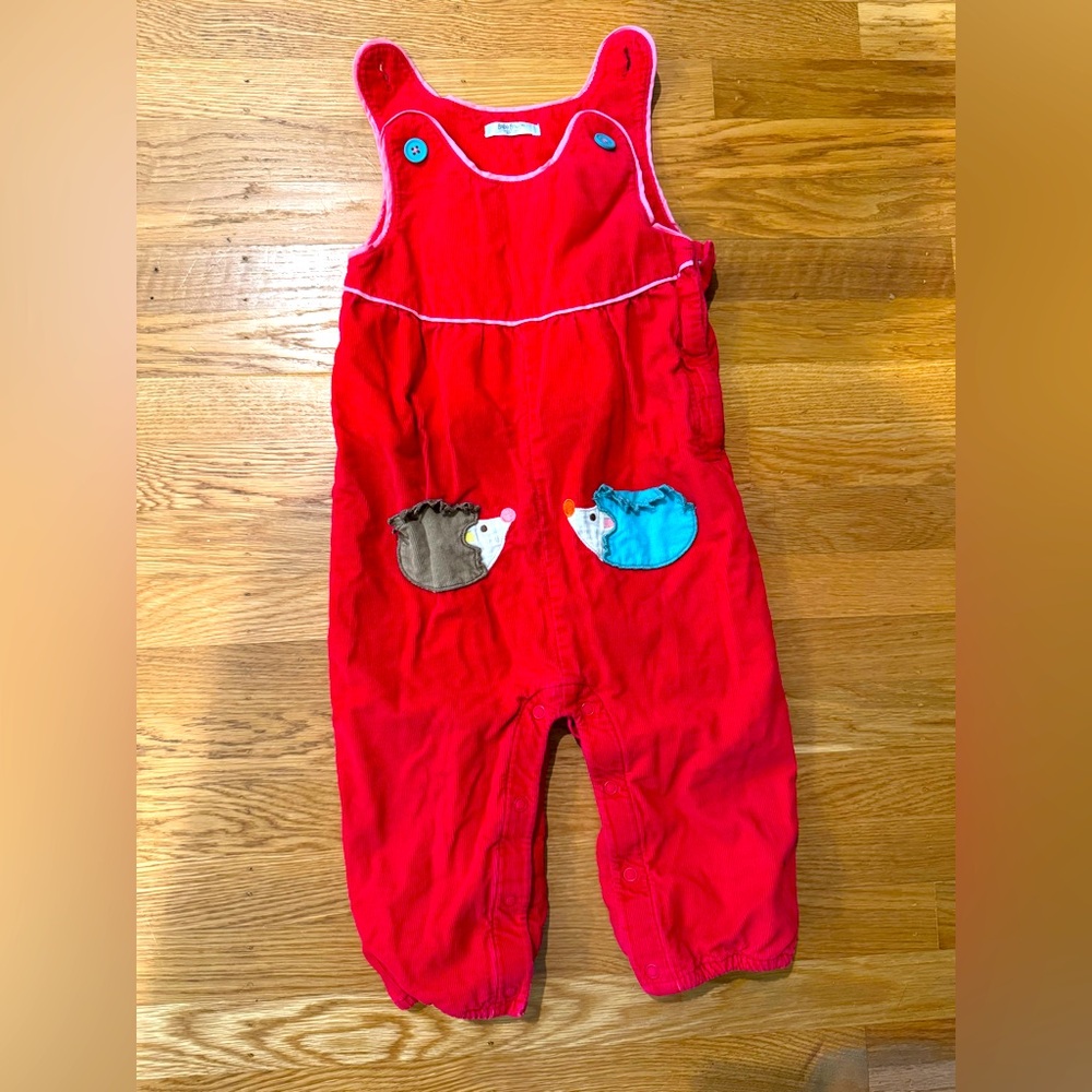 Mini Boden hedgehog overalls!